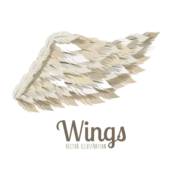 Vleugels ontwerp — Stockvector