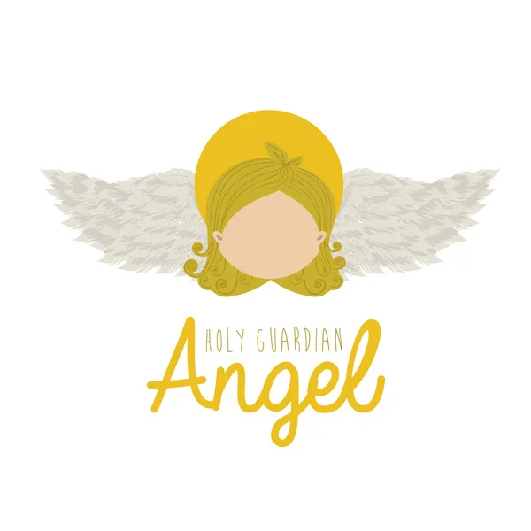 Santo ángel de la guarda — Vector de stock