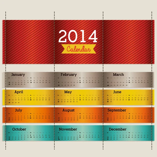 Kalender design — Stock vektor