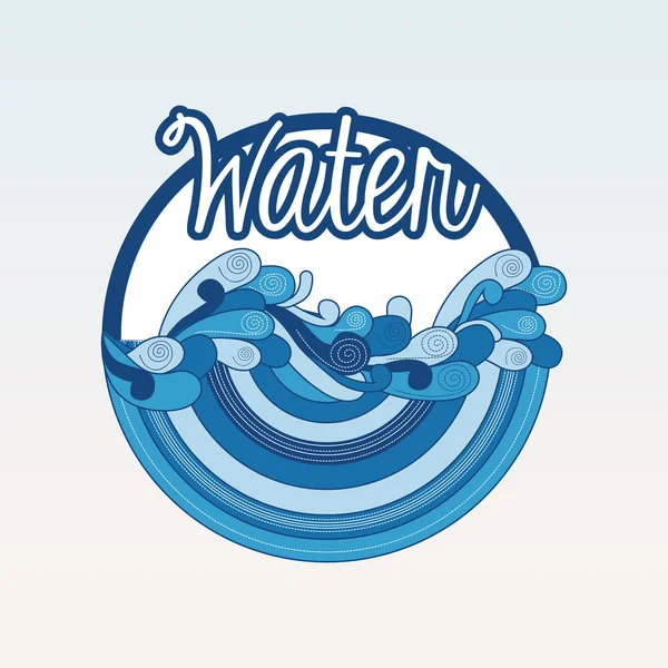 Wasser — Stockvektor