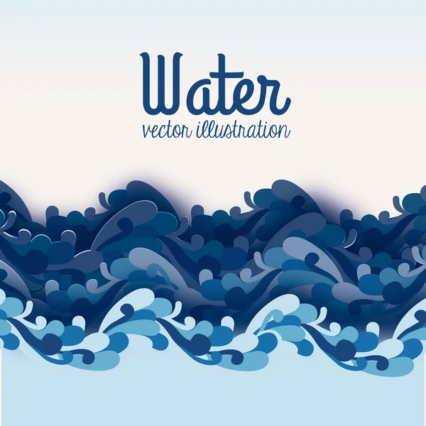 Agua. — Vector de stock