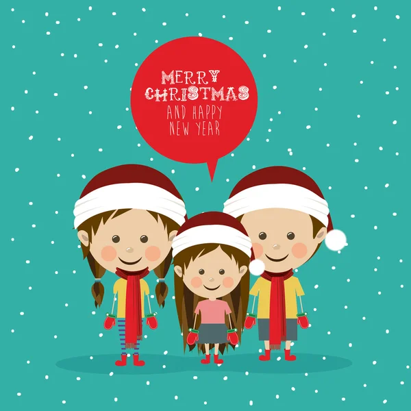 Merry christmas ontwerp — Stockvector