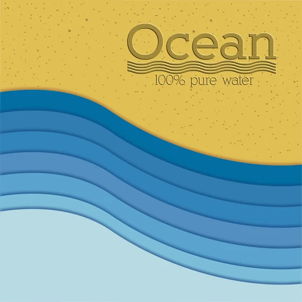 Océano — Archivo Imágenes Vectoriales