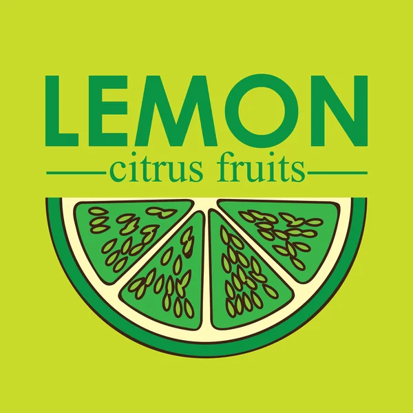 Design del limone — Vettoriale Stock