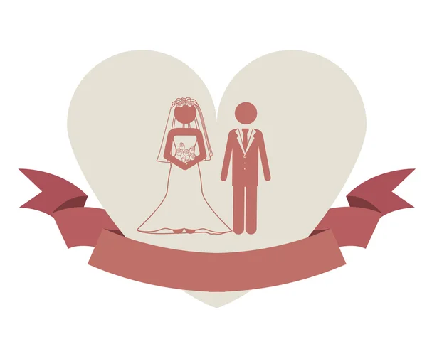 Married design — Stock Vector