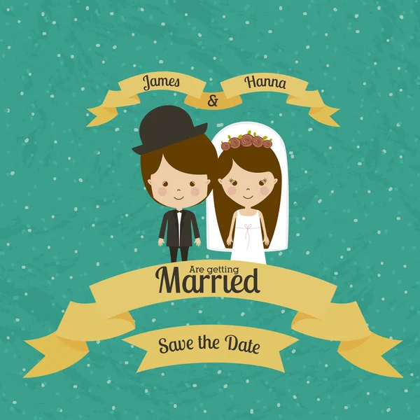 Married design — Stock Vector