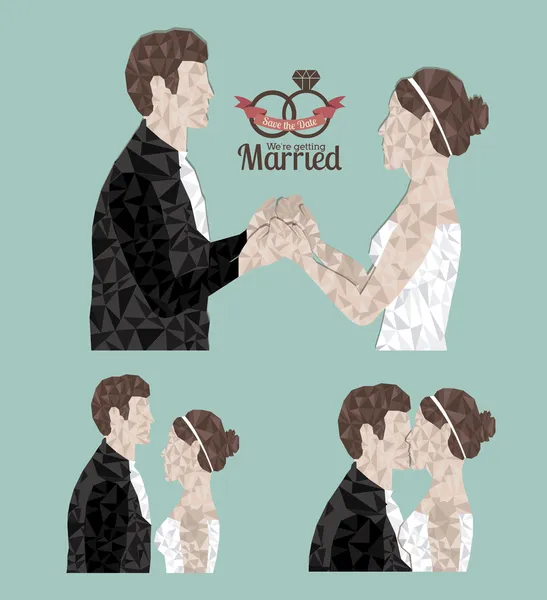 Παντρεμένος σχεδιασμού — Διανυσματικό Αρχείο