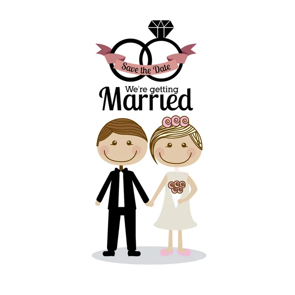 Παντρεμένος σχεδιασμού — Διανυσματικό Αρχείο
