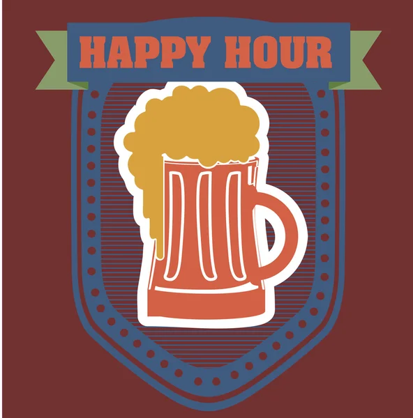 Happy hour. — Vetor de Stock