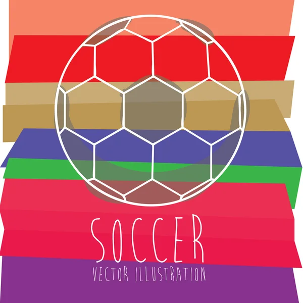 Fotbalový design — Stockový vektor