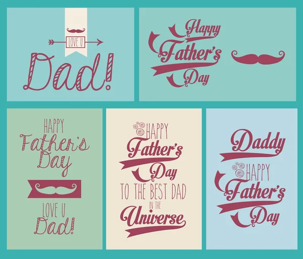 Happy fathers day — Stock Vector