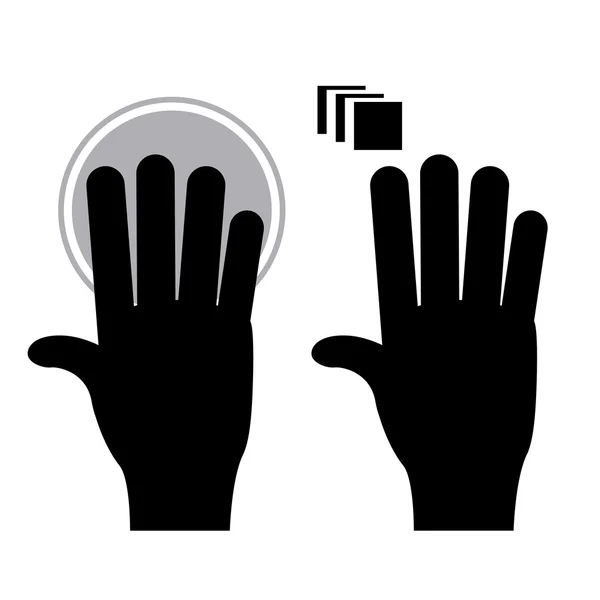 Hands gesture — Stock Vector