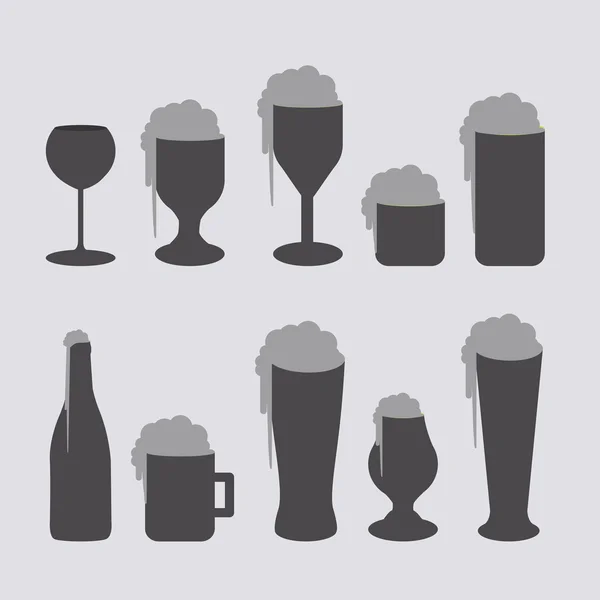 Diseño de cervezas — Vector de stock