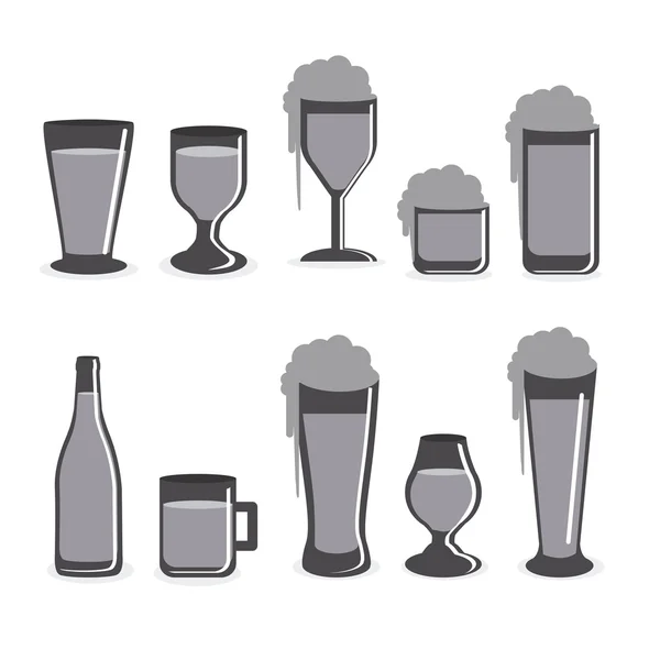 Design bières — Image vectorielle