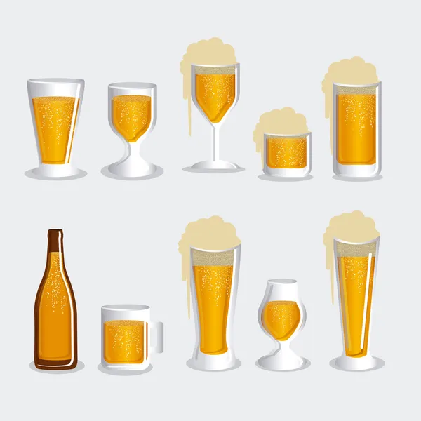 Design de cervejas —  Vetores de Stock
