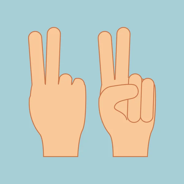 Hands gesture — Stock Vector