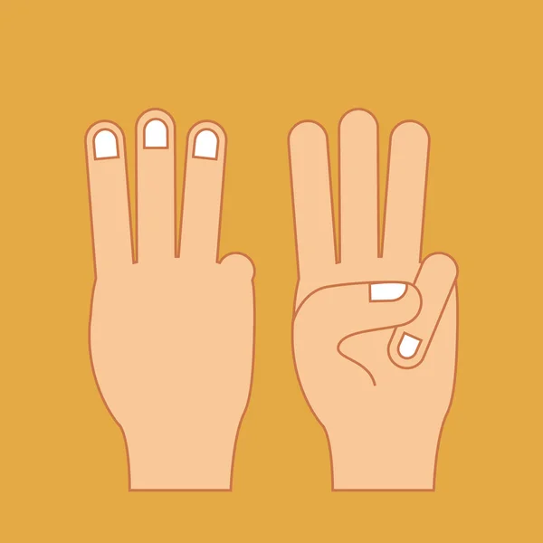 Руки-жест — стоковий вектор
