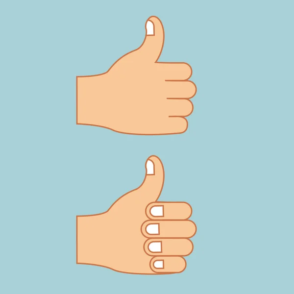 Händer gest — Stock vektor