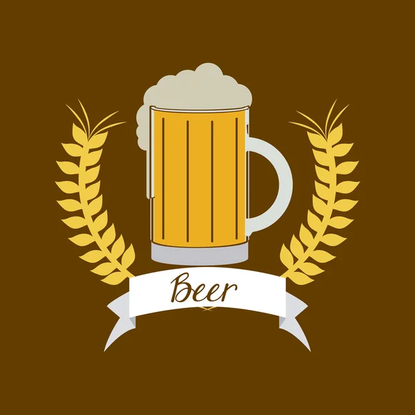 Diseño de cerveza — Archivo Imágenes Vectoriales