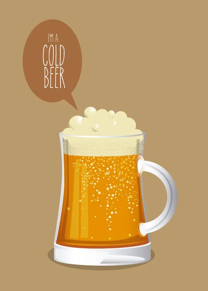 Diseño de cerveza — Vector de stock