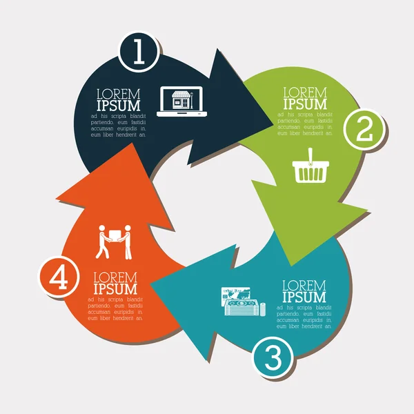 Infografika — Stockový vektor