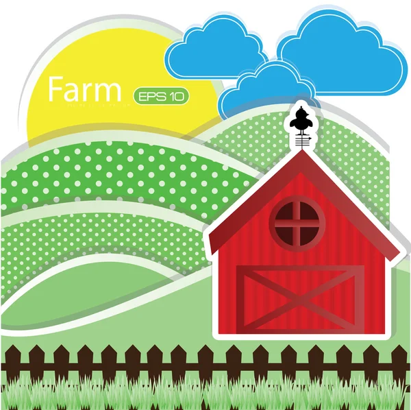 Čerstvý štítek farmy — Stockový vektor