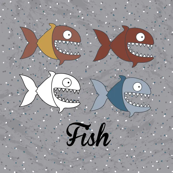 물고기 의설 계 — 스톡 벡터