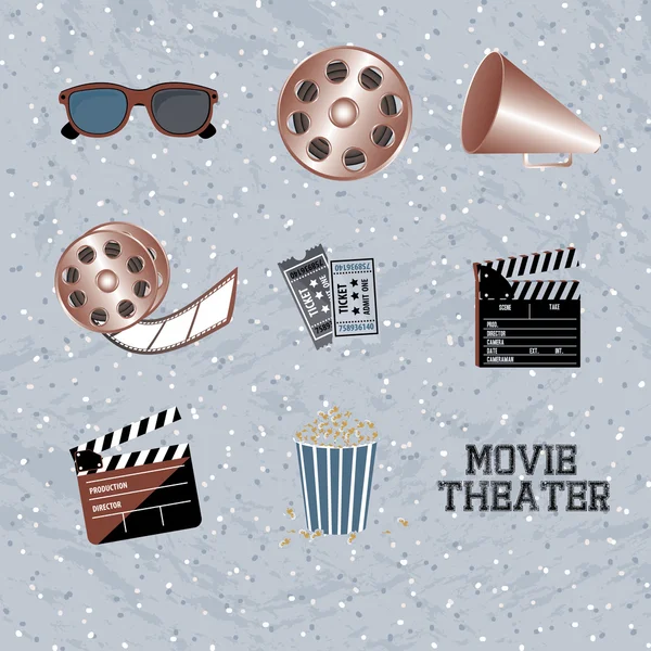 Movie theater — Stock Vector