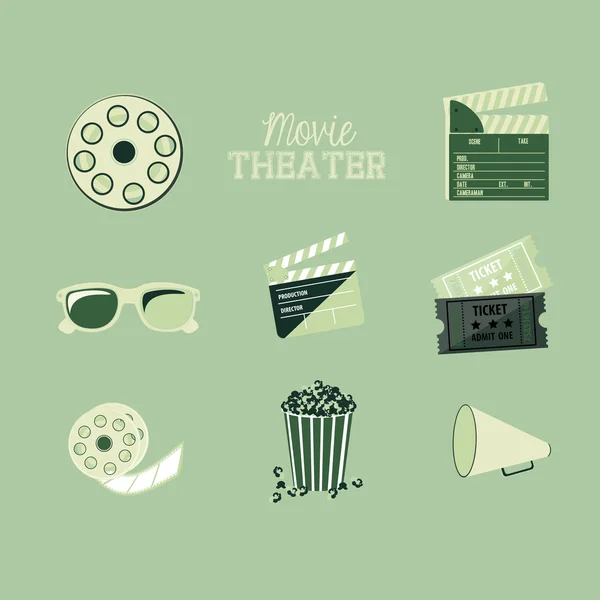 Movie theater — Stock Vector