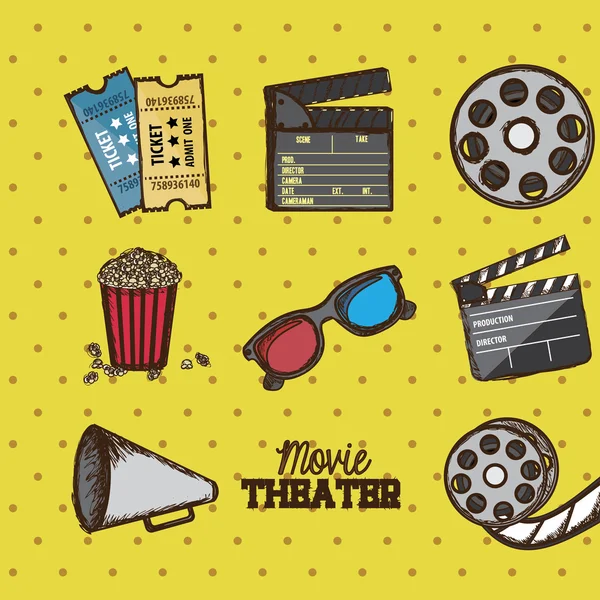 Filmteater — Stock vektor