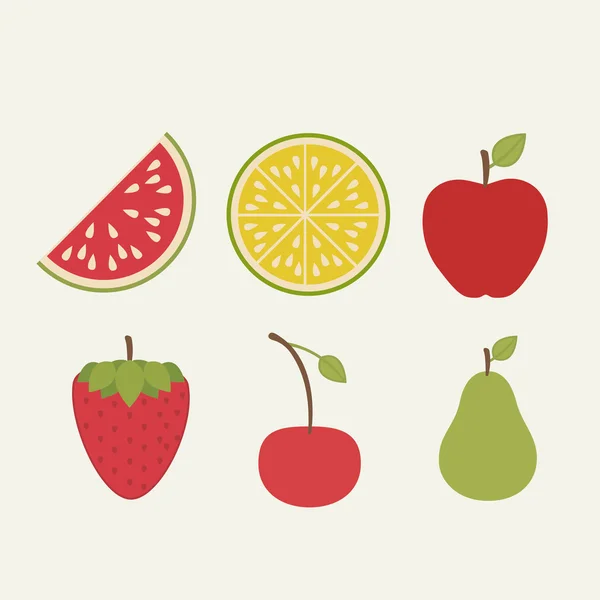 Diseño de frutas — Archivo Imágenes Vectoriales