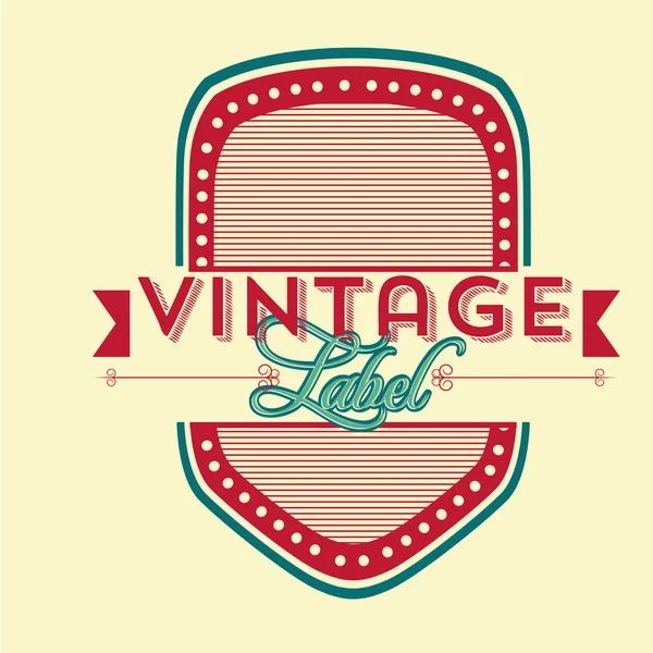 Etiqueta Vintage — Archivo Imágenes Vectoriales