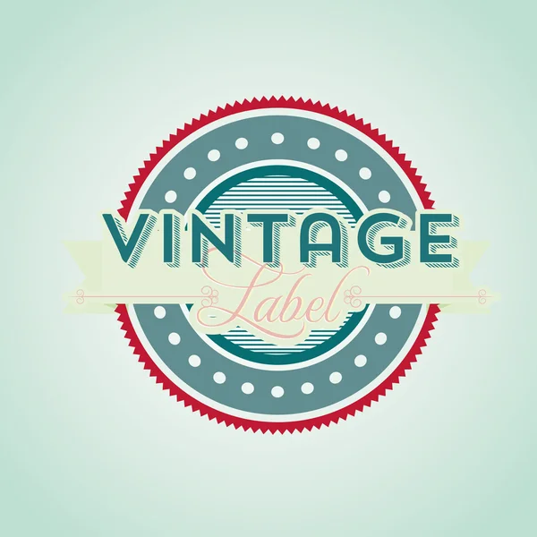 Vintage címke — Stock Vector