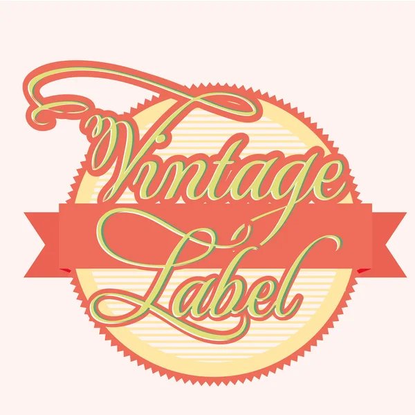 Etiqueta Vintage — Vector de stock