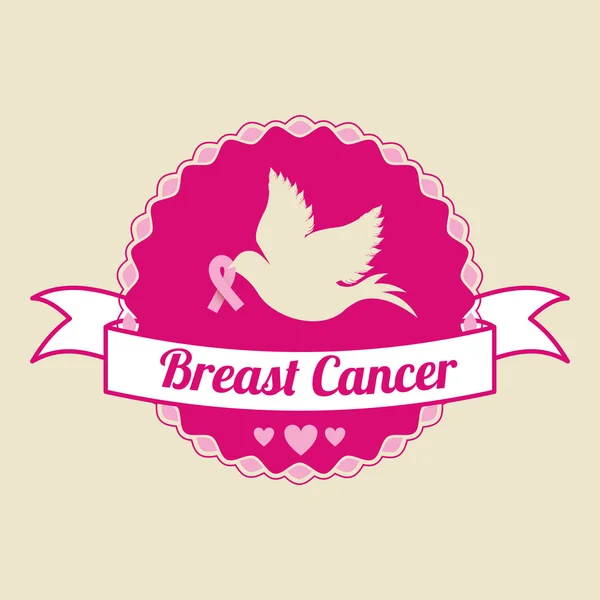乳腺癌： — 图库矢量图片