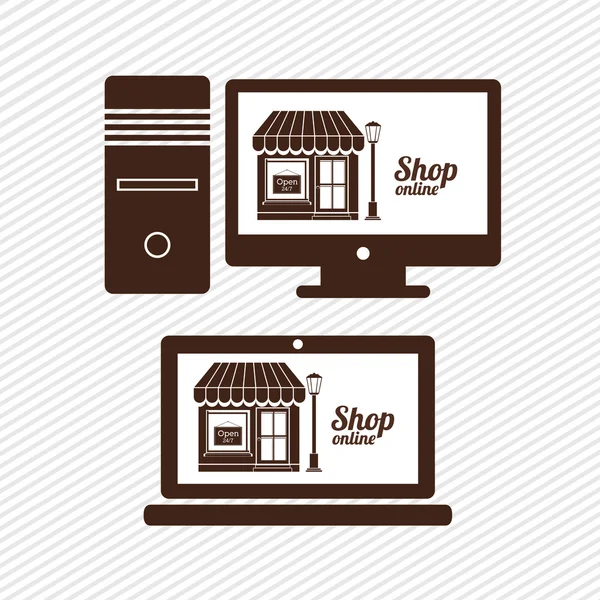 Tienda en línea — Vector de stock