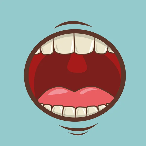 Mouth design — Stock Vector