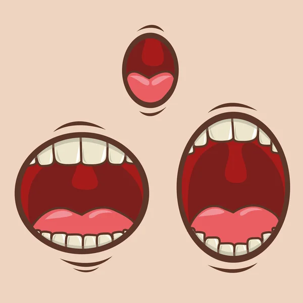 Mouth design — Stockvector