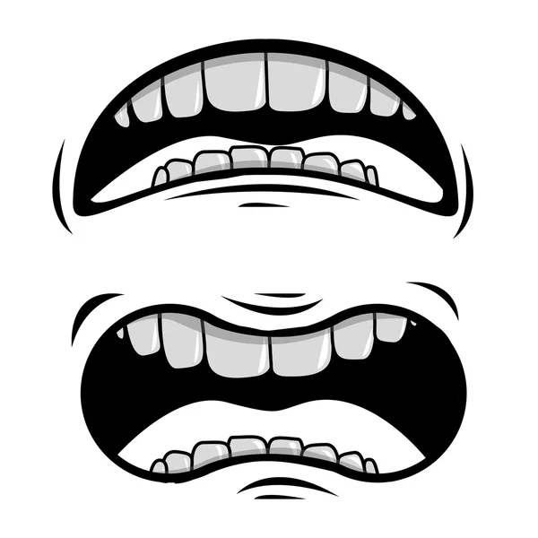 Disegno della bocca — Vettoriale Stock