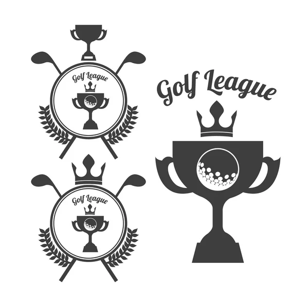 Design del golf — Vettoriale Stock