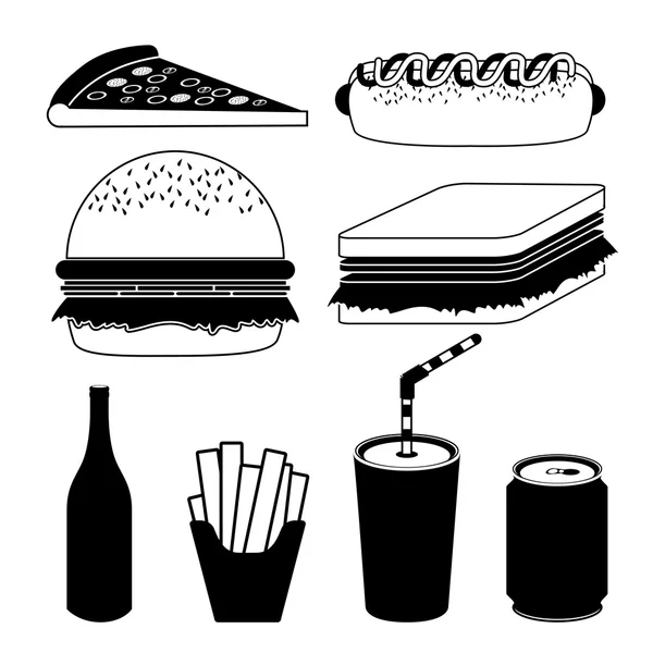 Concepção de alimentos — Vetor de Stock