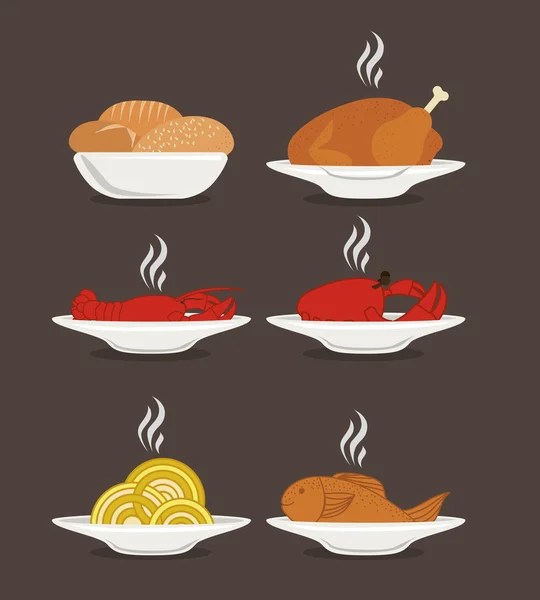 Concepção de alimentos —  Vetores de Stock