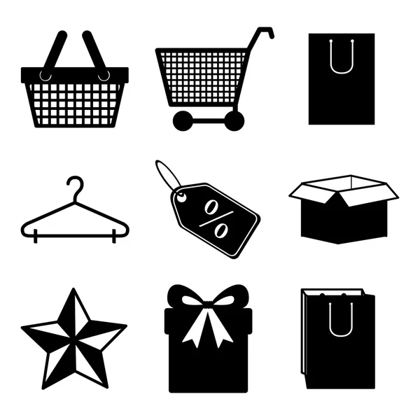 Design shopping — Image vectorielle