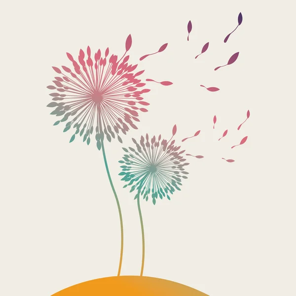 Ontwerp met bloemen — Stockvector