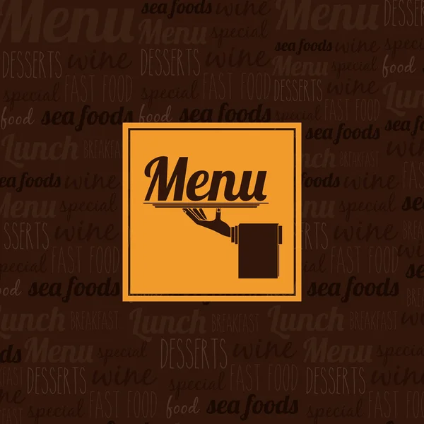 Conception de menu — Image vectorielle