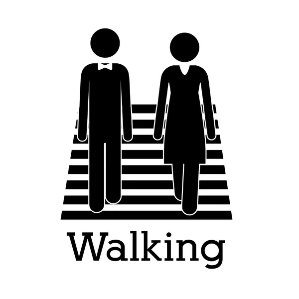 Caminando — Archivo Imágenes Vectoriales