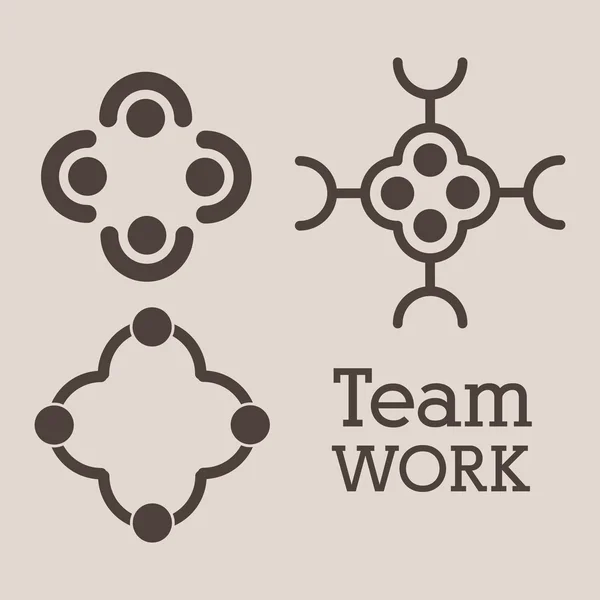 Trabajo en equipo — Archivo Imágenes Vectoriales