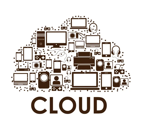 Cloud Computing — Stockvektor