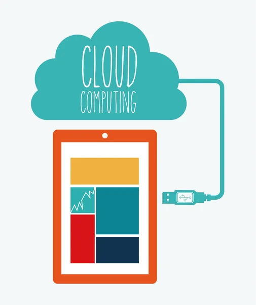 Cloud Computing — Stockvektor