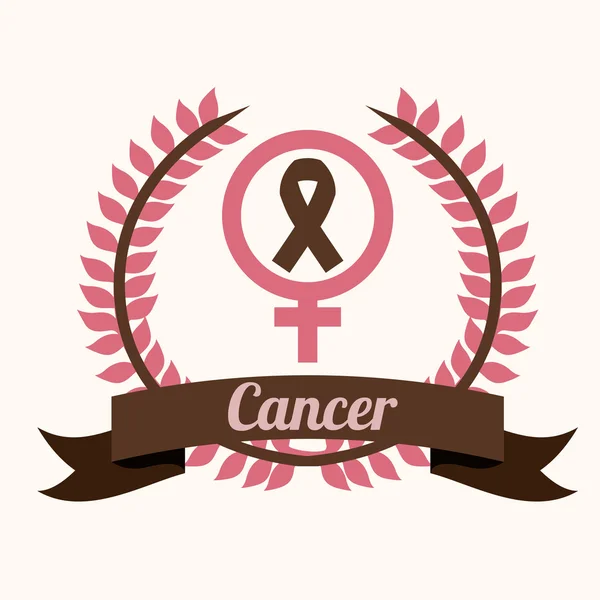 Breast cancer — Stock Vector